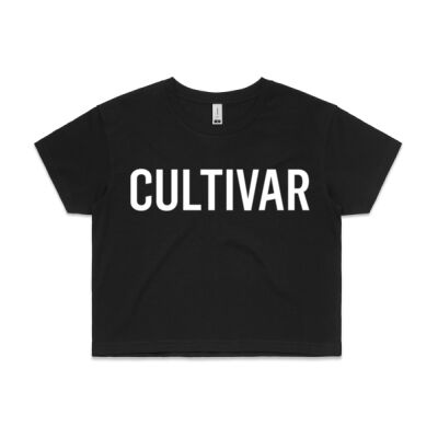 CULTIVAR Crop Tee | White Text Thumbnail