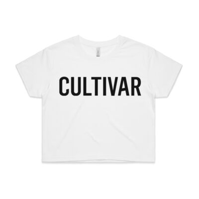 CULTIVAR Crop Tee | Black Text Thumbnail